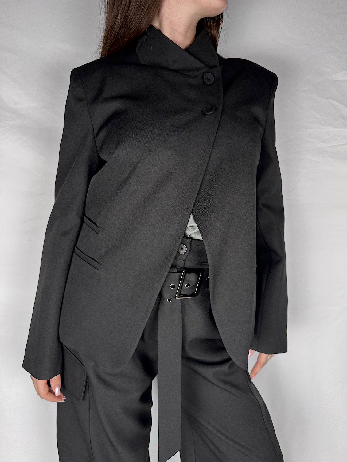 Giacca Blazer Coreana Haveone Nero
