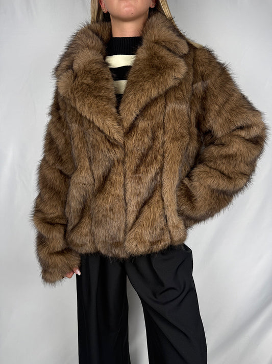 Giacca Eco-Pelliccia Armonia Moro