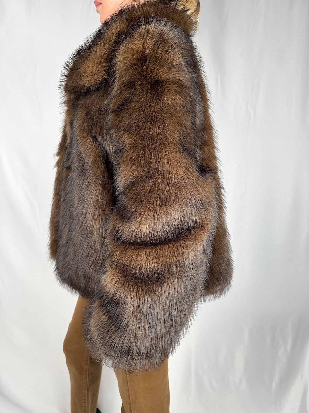 Giacca Denim-Pelliccia Reversibile Vicolo