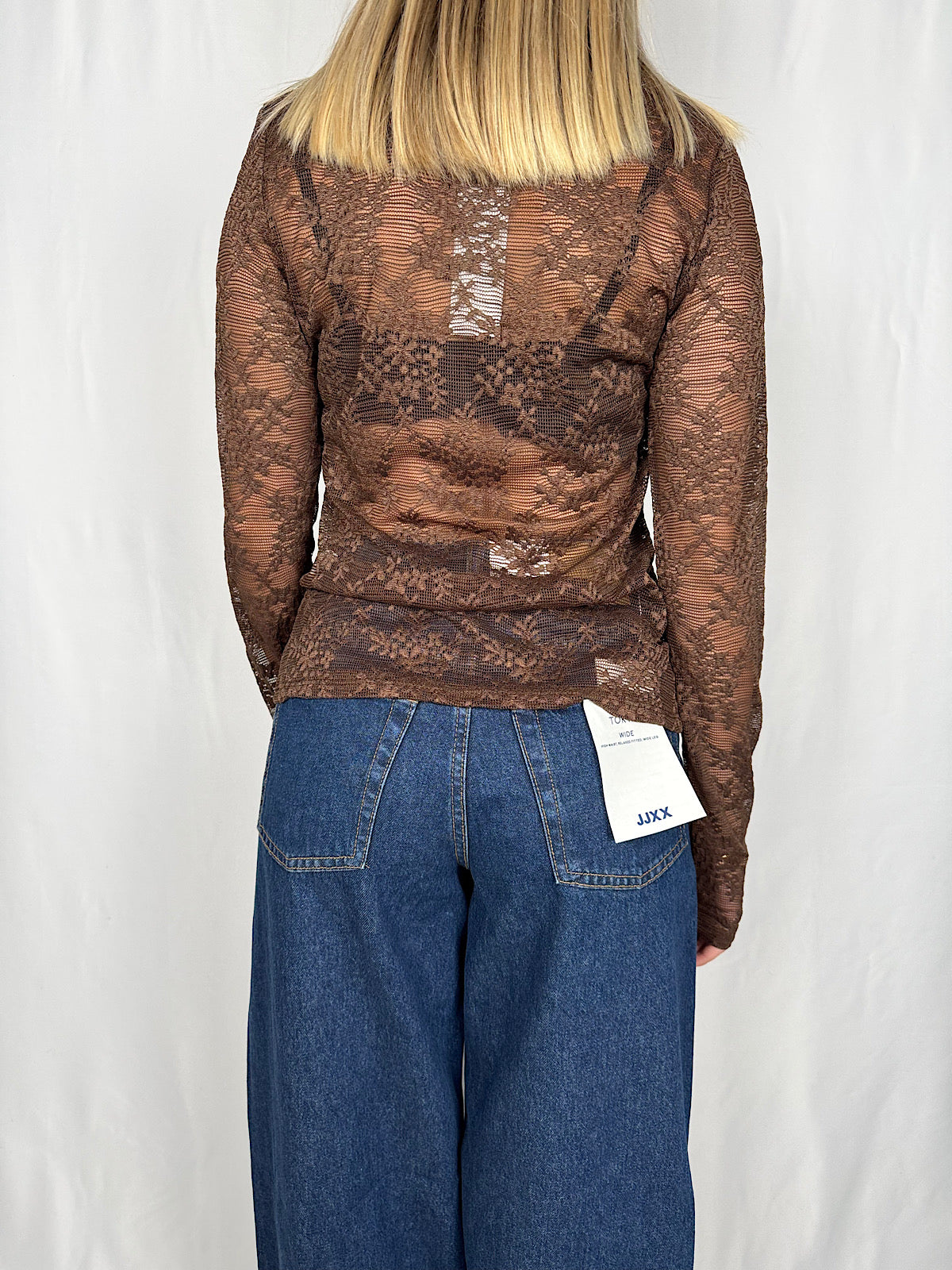 Maglia Pizzo Marrone Armonia