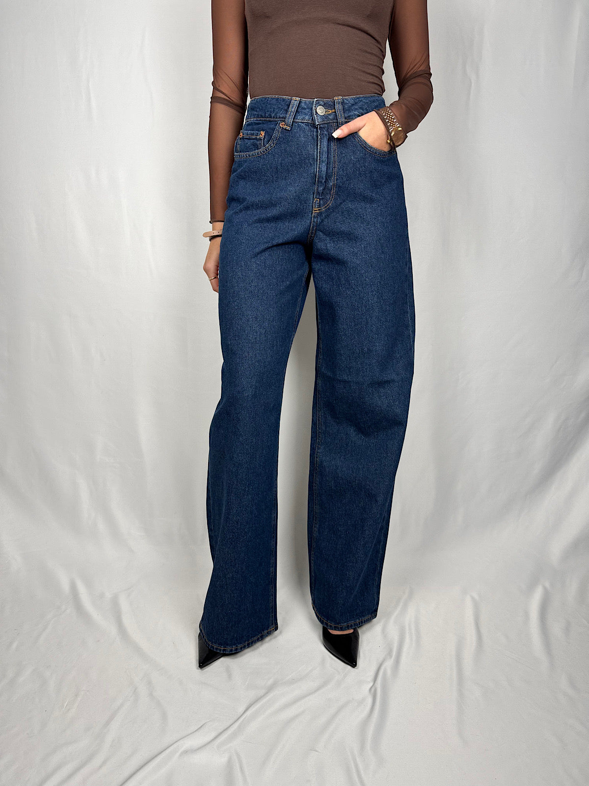 Jeans Tokyo Wide High Waist  Dark Blue JJXX