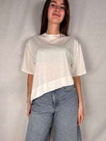 T-Shirt Asimmetrica Vicolo Bianca