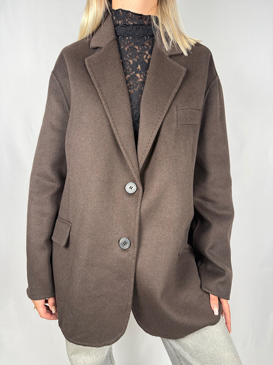 Cappotto Corto Vicolo Hand Made Cioccolato