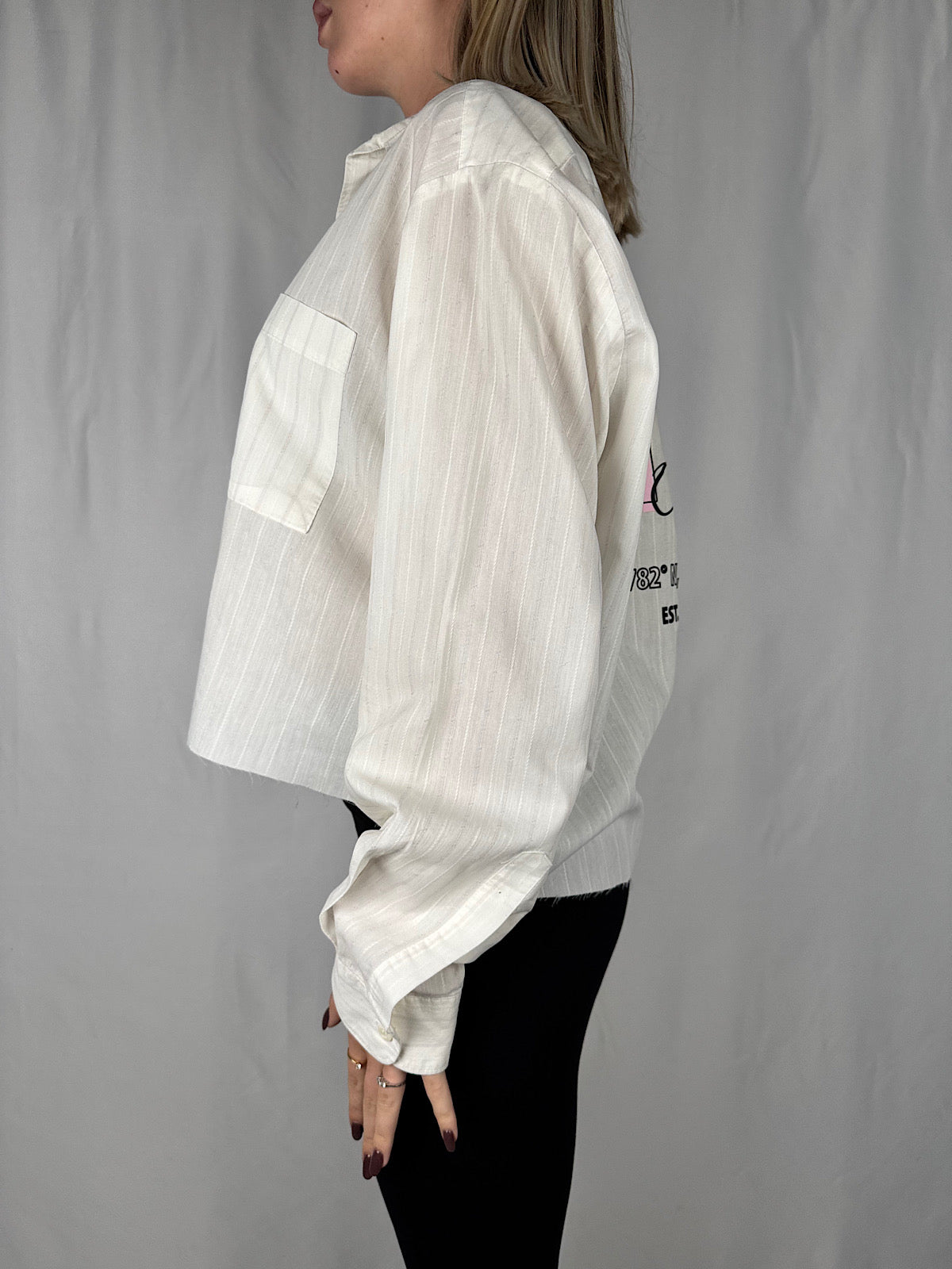 Camicia Crop Bianca Vintage Vicolo