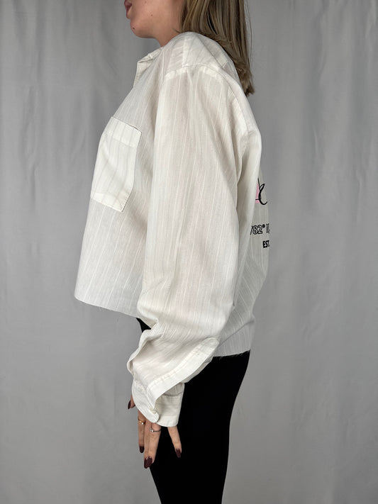 Camicia Crop Bianca Vintage Vicolo