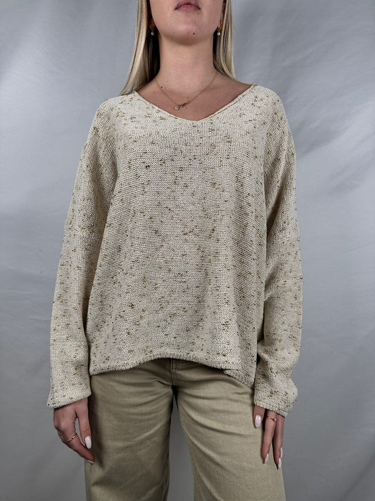 Maglia con Filo Lurex Oro Susy-Mix