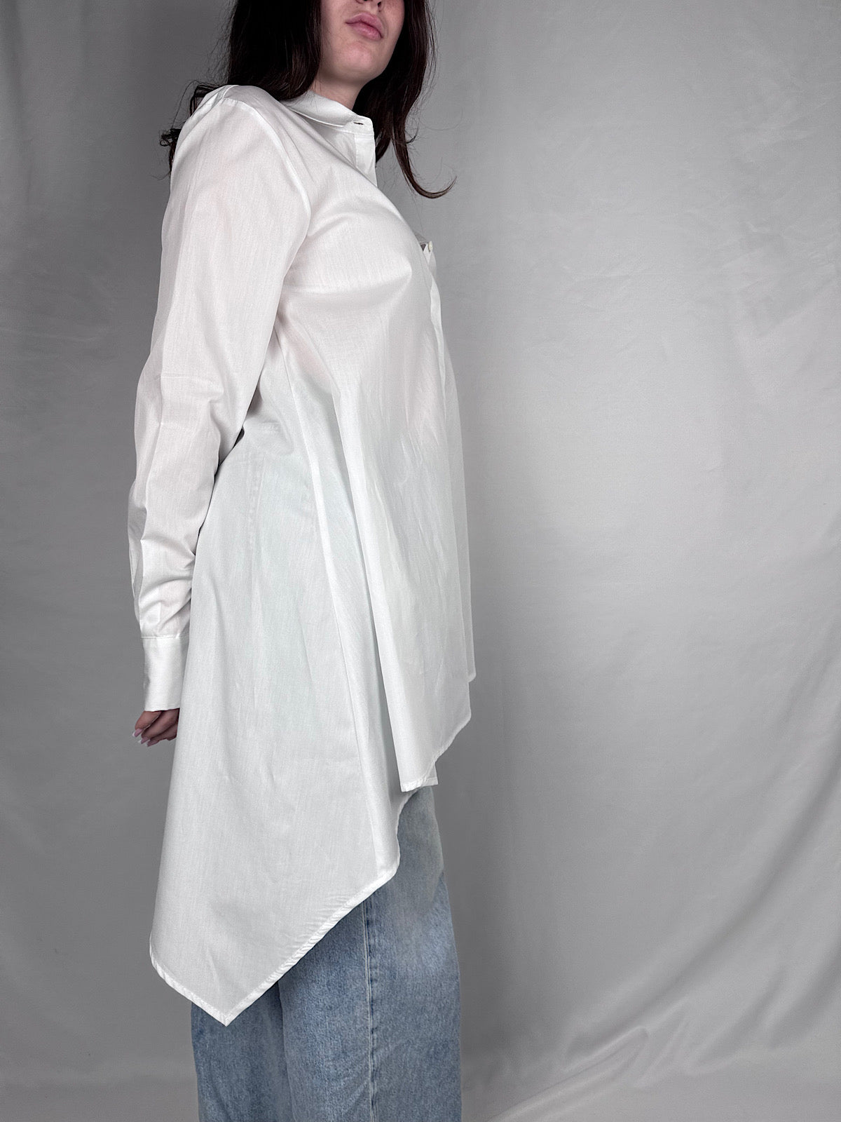 Camicia Asimmetrica Vicolo Bianca