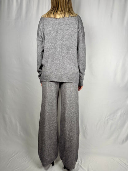 Tuta Maglia e Pantalone Grigio Melange Armonia