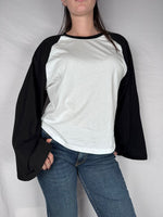 T-Shirt Bicolor Vicolo Bianco/Nero