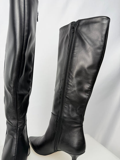 Stivale Alto con Tacco a Spillo Divine Follie Nero