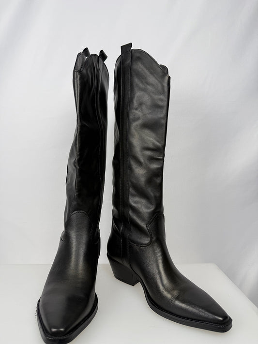 Texano Pelle Liscia Divine Follie Neri