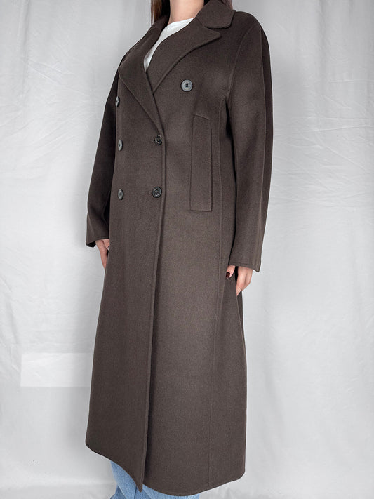Cappotto Lungo Doppiopetto Vicolo Fondente
