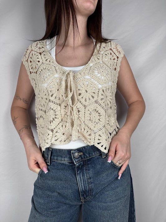 Gilet Crochet Susy Mix Latte