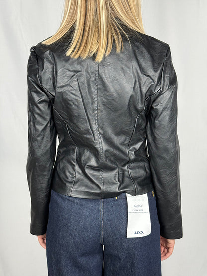 Giacca Slim Eco-Pelle SusyMix Nero