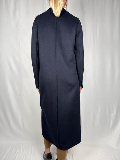 Cappotto Lungo Monopetto Vicolo Hand Made Blu Navy