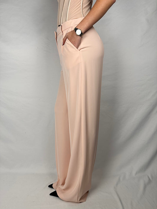 Pantalone Dritto Tensione In Rosa