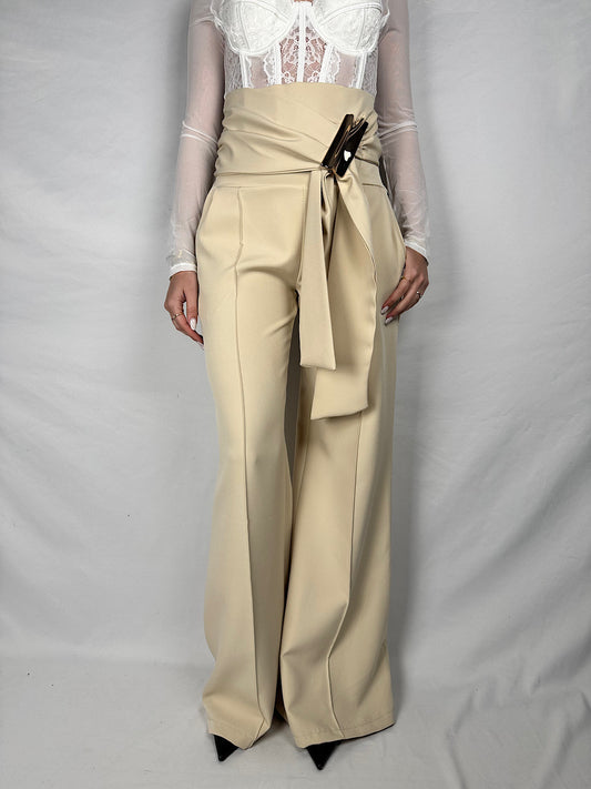 Pantalone Gioiello Beige Armonia