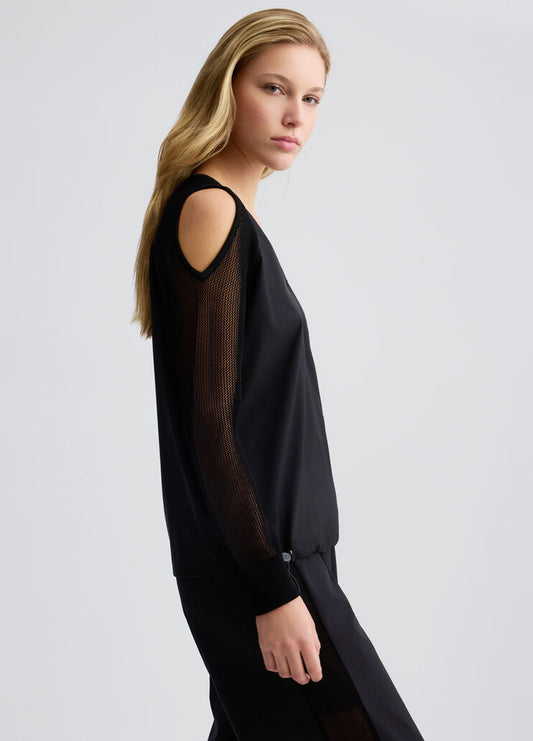 Maglia Nera Con Cut-Out