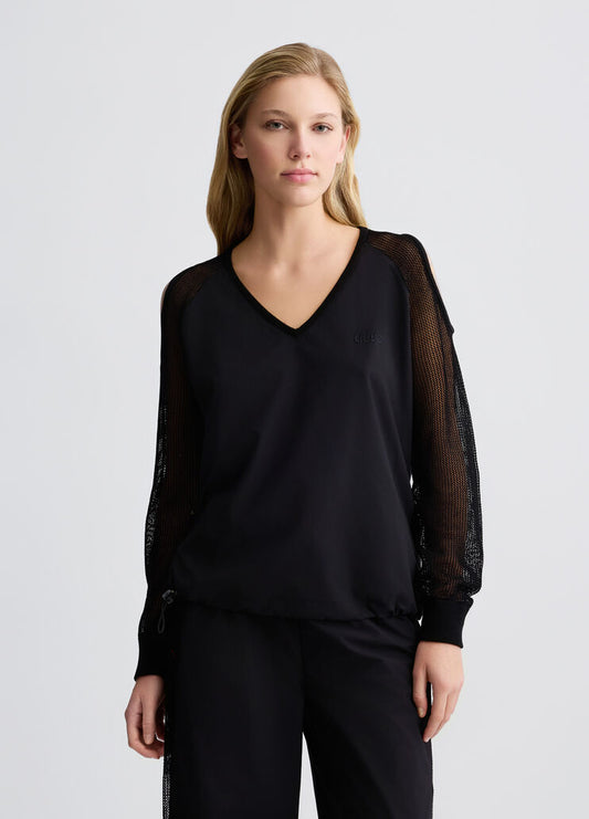 Maglia Nera Con Cut-Out