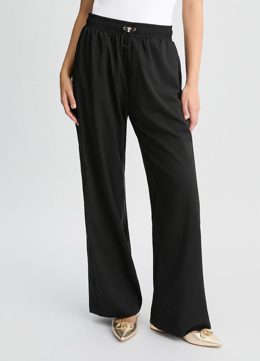 Pantalone Nero Con Coulisse