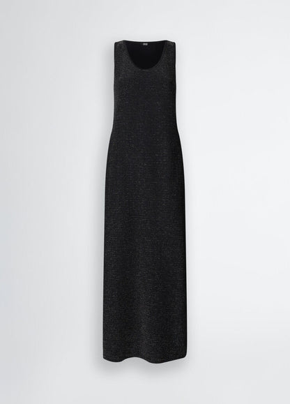 Abito Lungo In Lurex Nero