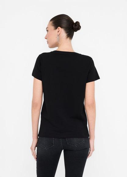 T-shirt in Cotone Nera