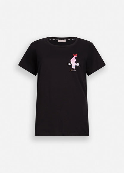 T-shirt in Cotone Nera