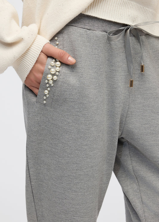 Pantaloni Jogging Grigio Liu Jo Better