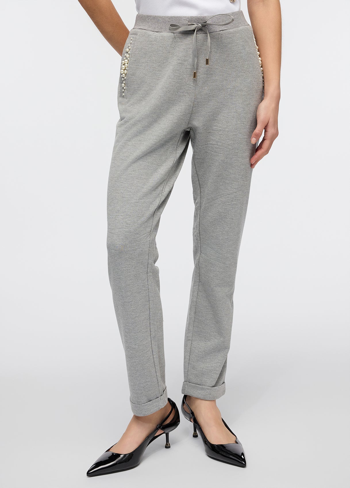 Pantaloni Jogging Grigio Liu Jo Better
