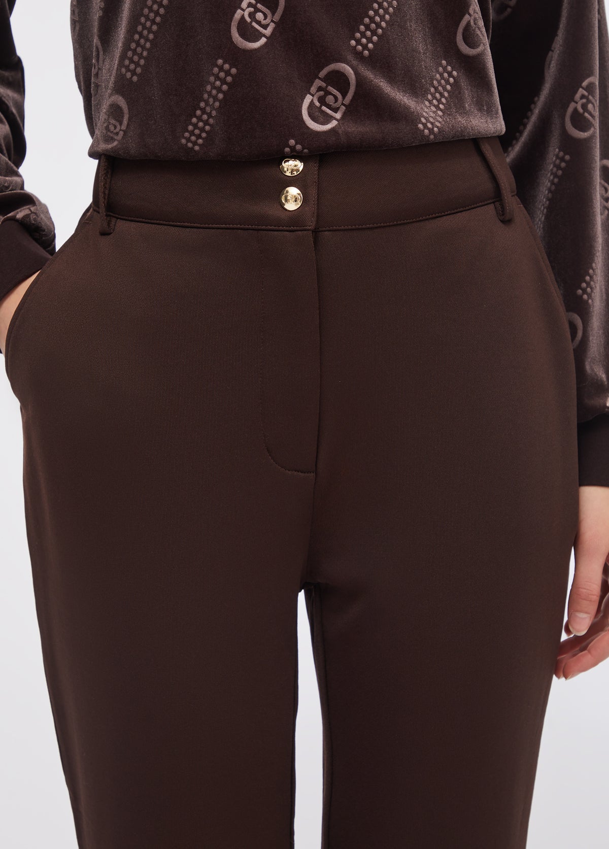 Pantalone in Felpa Marrone Liu Jo