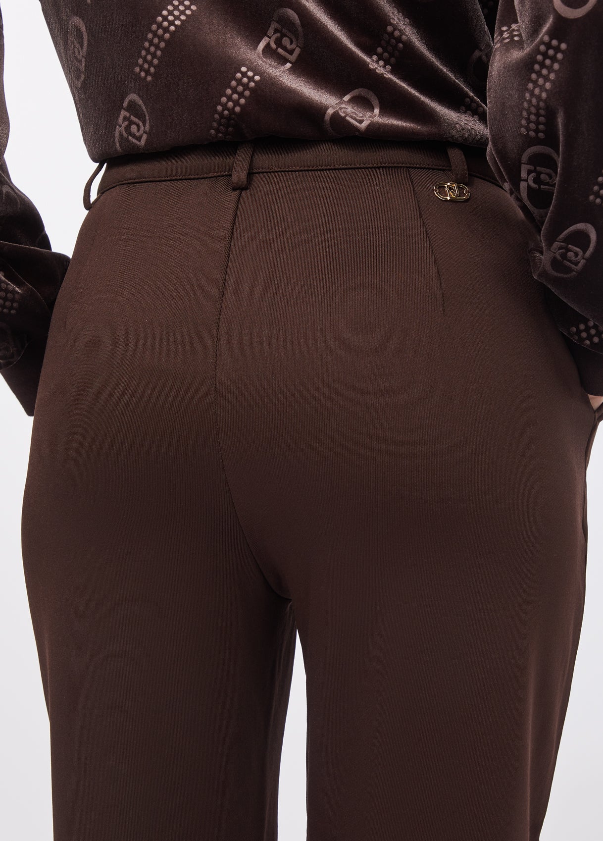 Pantalone in Felpa Marrone Liu Jo