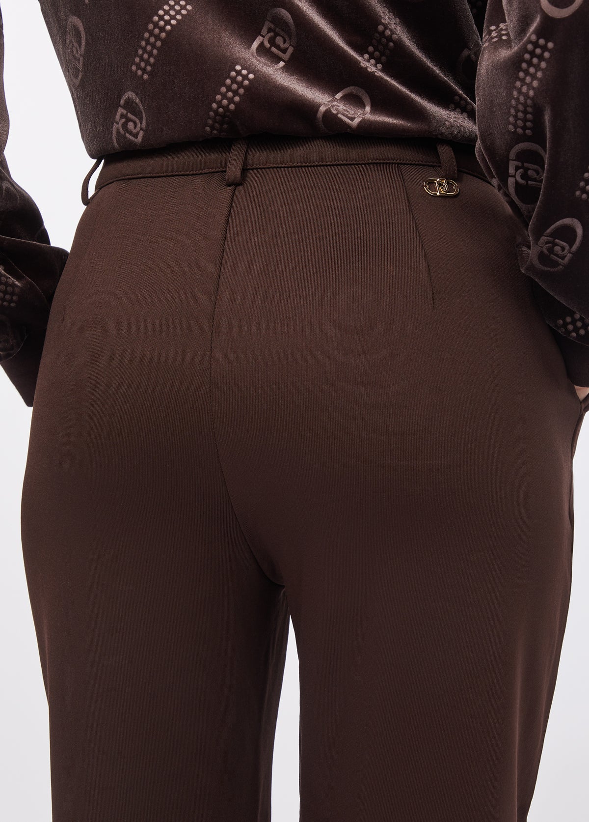 Pantalone in Felpa Marrone Liu Jo