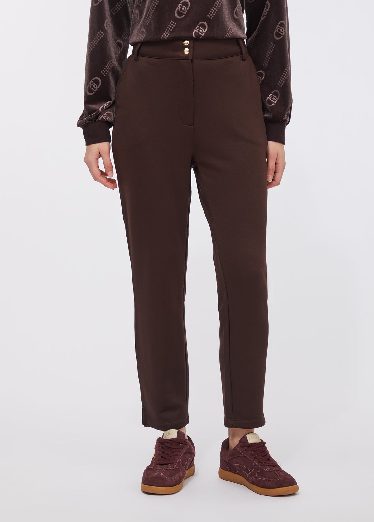 Pantalone in Felpa Marrone Liu Jo