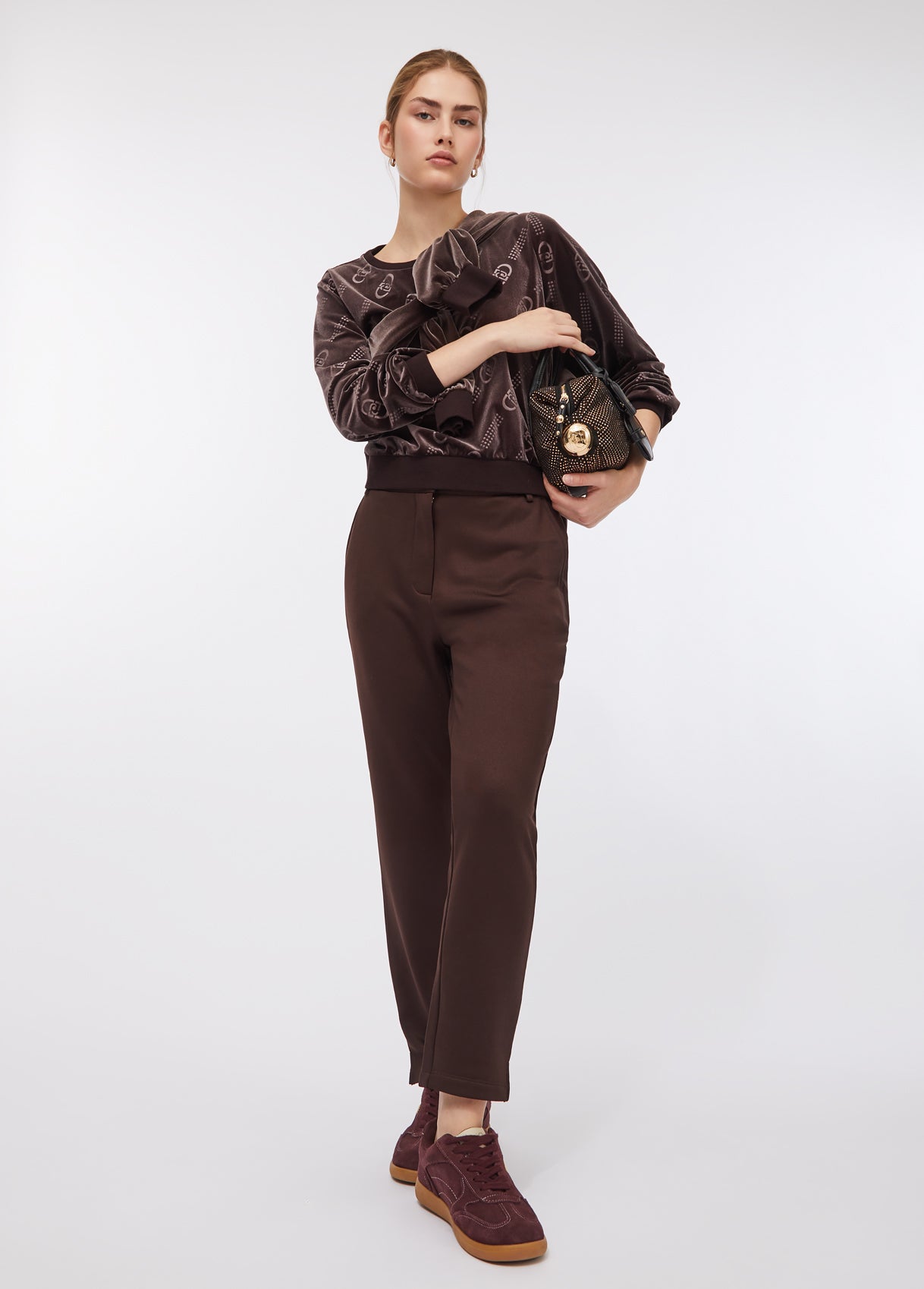 Pantalone in Felpa Marrone Liu Jo