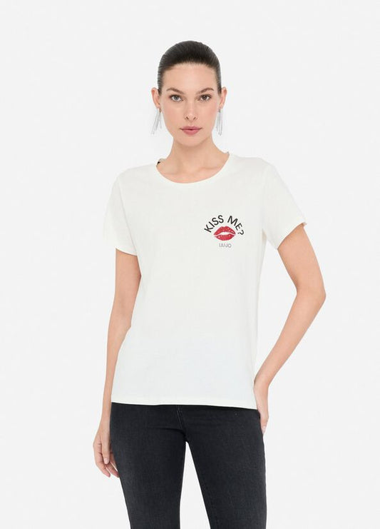 T-shirt in cotone Liu Jo Bianca