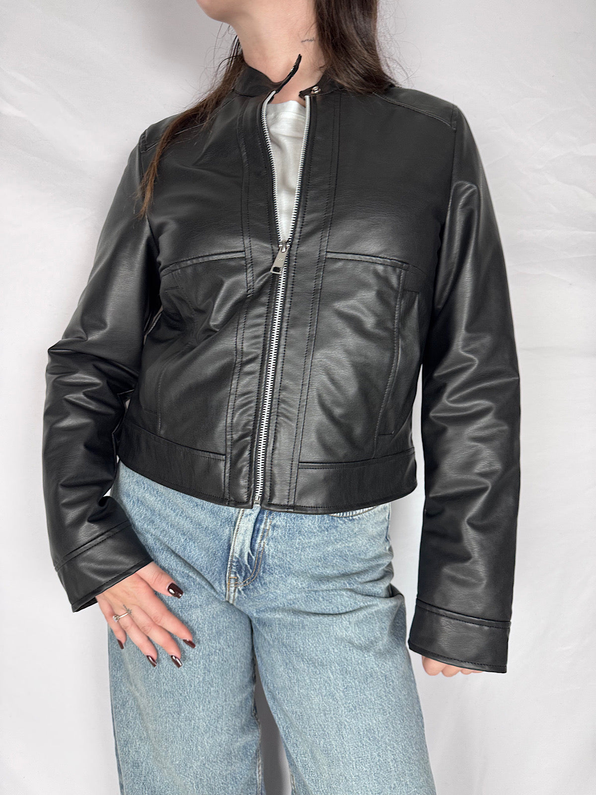 Giubbino Biker Markup Nero