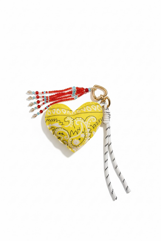 Portachiavi Cuore Vicolo Giallo