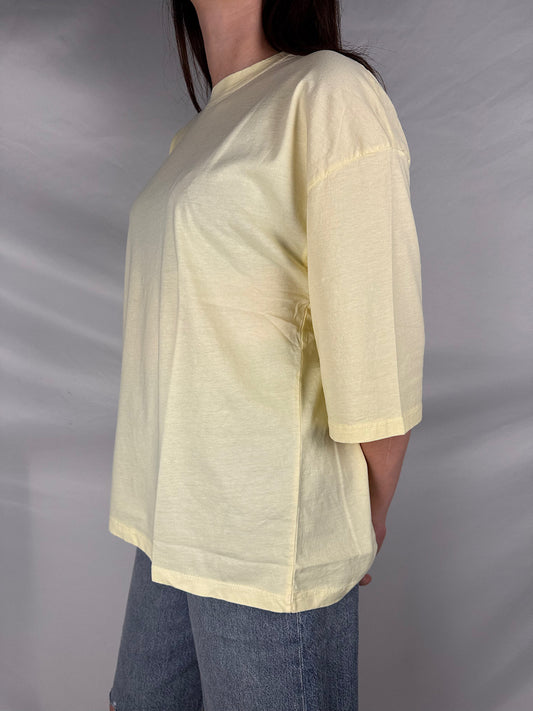 T-Shirt Scatoletta  Susy Mix Giallo Paglierino