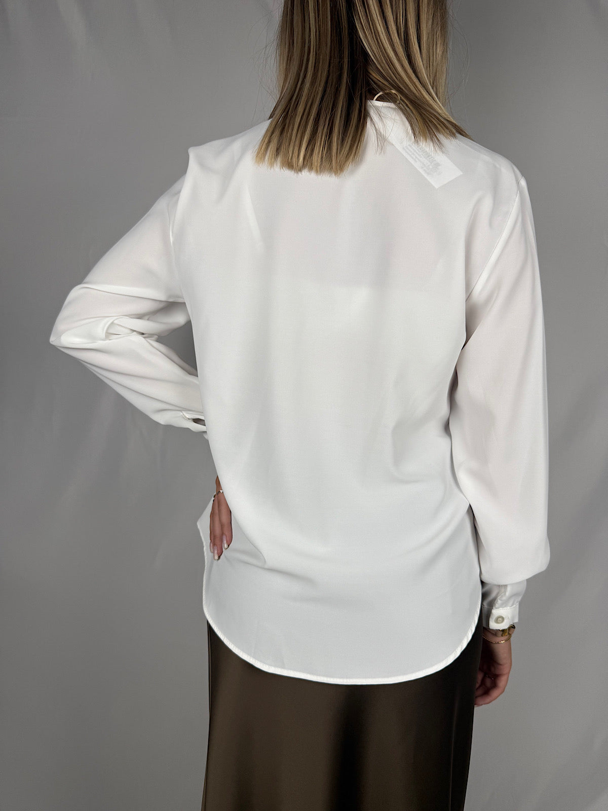 Camicia con Rouches Armonia Bianca