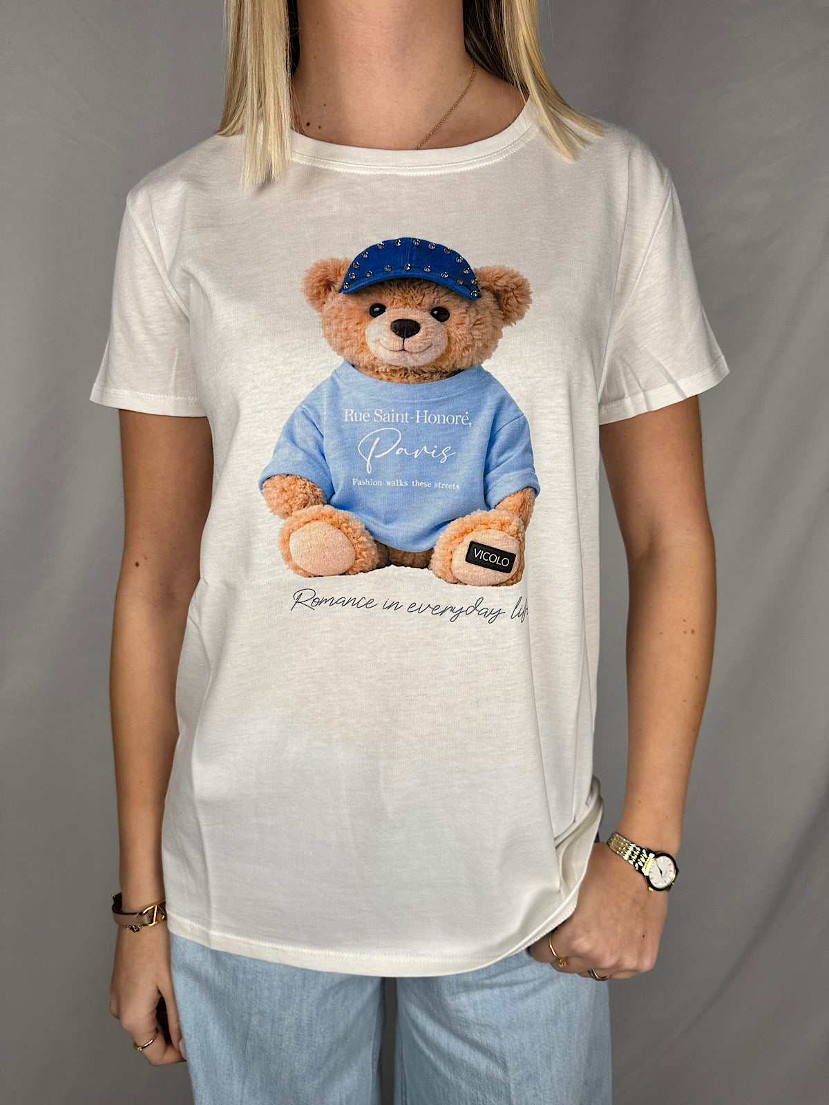 T-shirt Orsetto Azzurro Vicolo