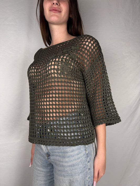 Maglia Traforata Tensione In Militare
