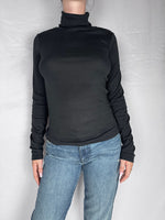 Maglia Basic A Manica Lunga Collo Alto JJXX  Nera