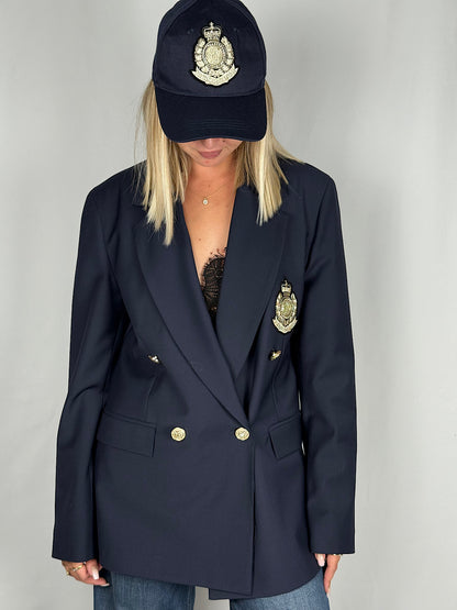 Giacca Tensione-In Blu Navy Con Berretto