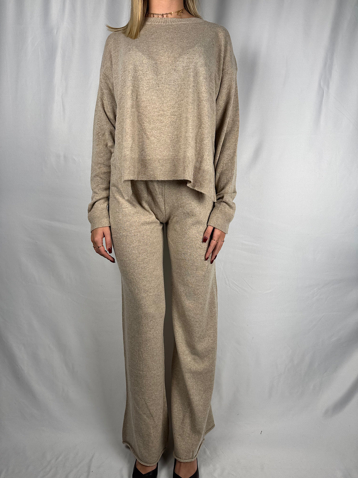 Tuta in Maglia Beige SusyMix