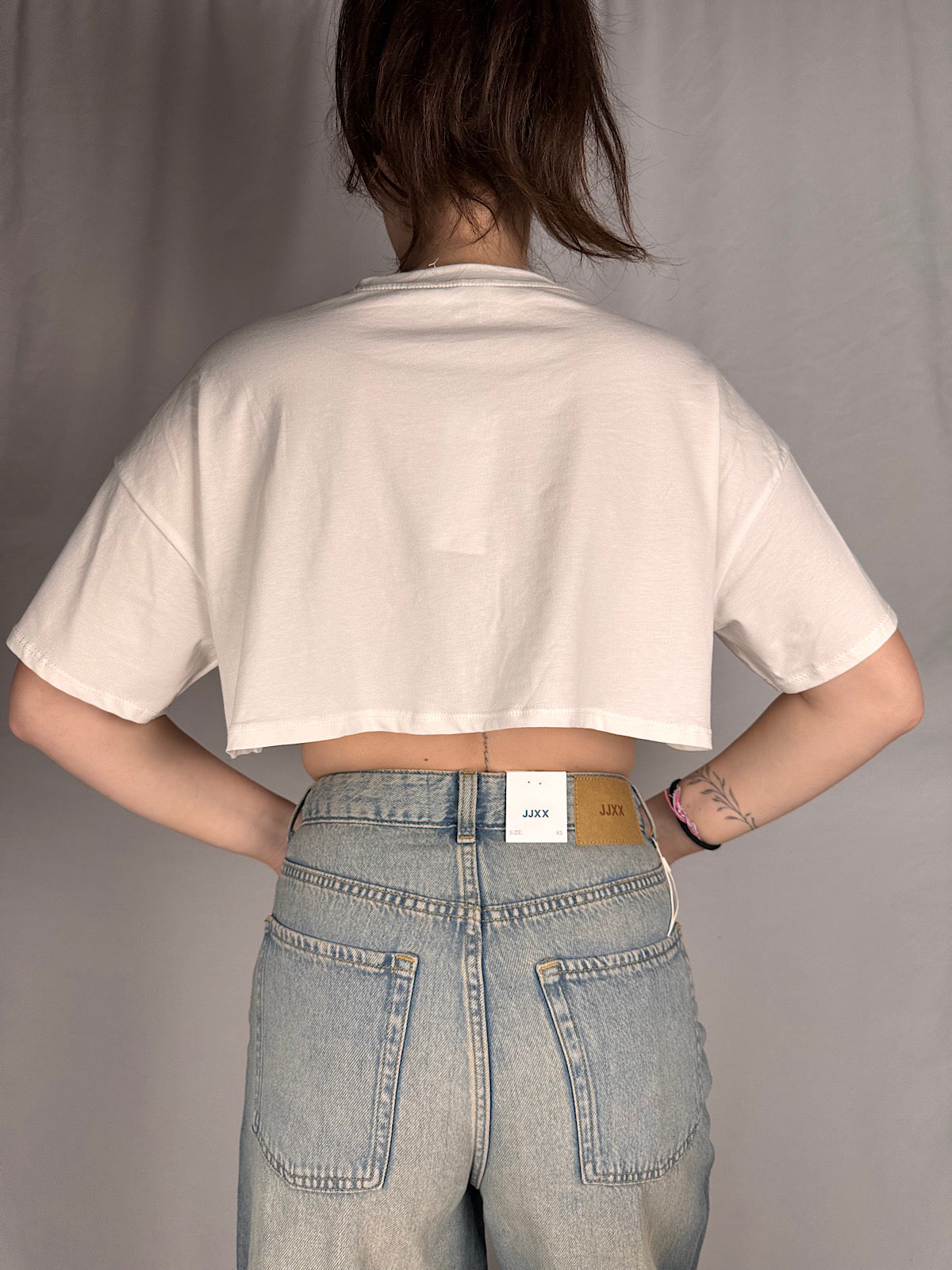T-Shirt Crop Armonia Bianca