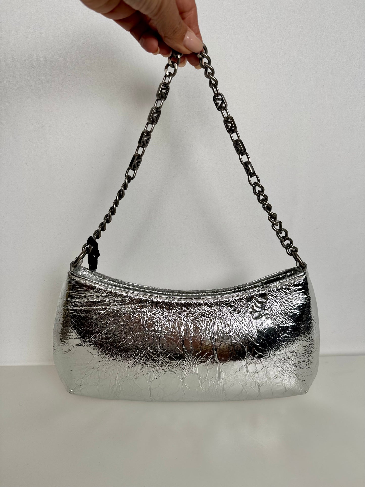 Borsa Metal Mirror Argento Vicolo