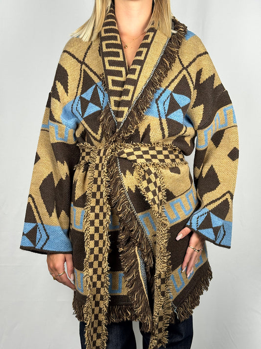 Cardigan Tensione-In Marrone