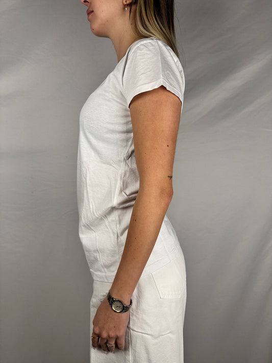 T-Shirt Girocollo Basica Bianca Susy Mix