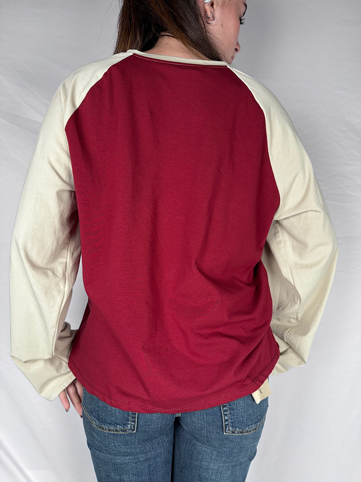 T-shirt Bicolor Armonia Bordeaux