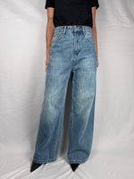 Pantalone Denim Tensione In Tasca Intrecciata Nero